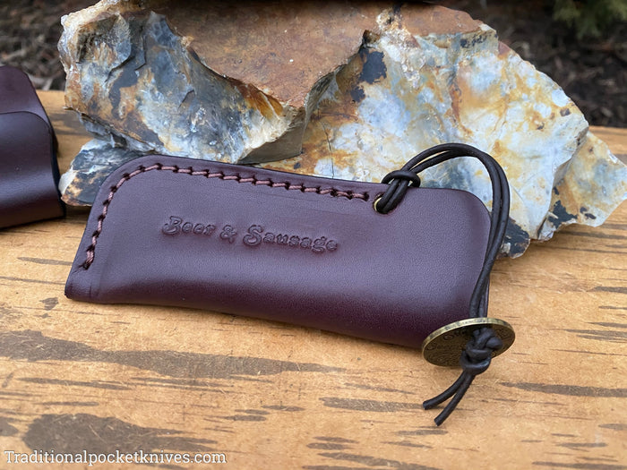 Great Eastern Cutlery Beer&Sausage Leather Knife Sleeve