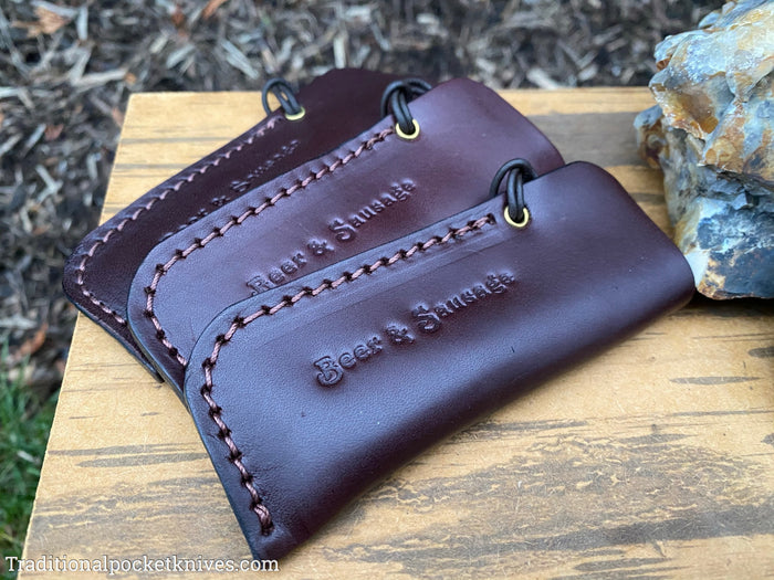 Great Eastern Cutlery Beer&Sausage Leather Knife Sleeve