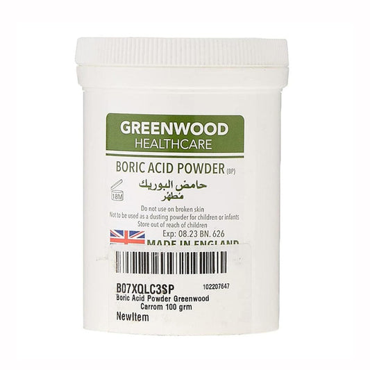 Greenwood Boric Acid Powder - 100g, First Aid