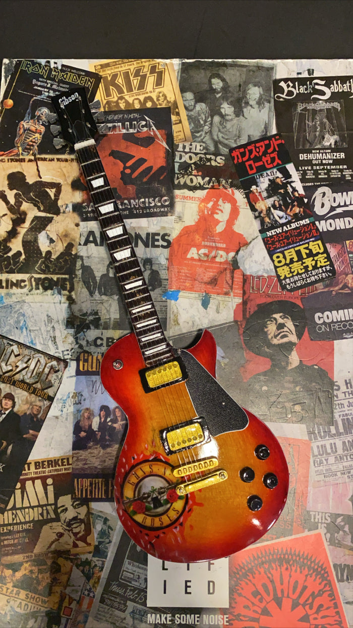 Guns Roses miniature guitar