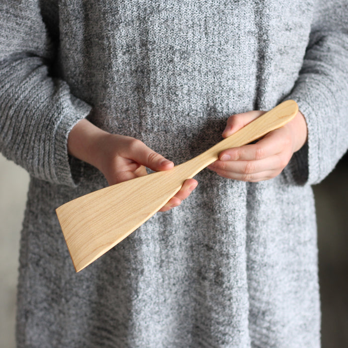 Handmade Wooden Kitchen Utensils | Thin Large Spatula image 1