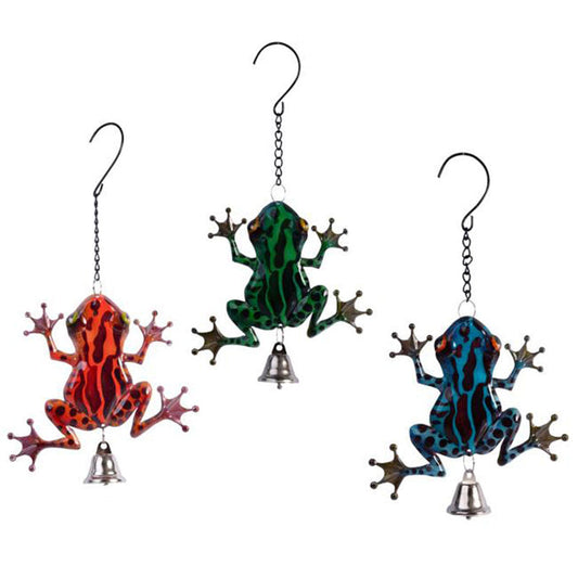 Hanging Frog Garden Bell
