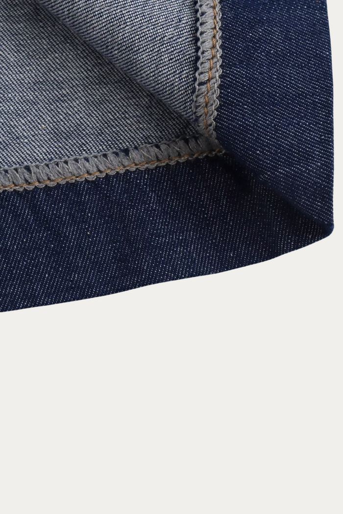 Harlan Denim Midi Skirt With Split