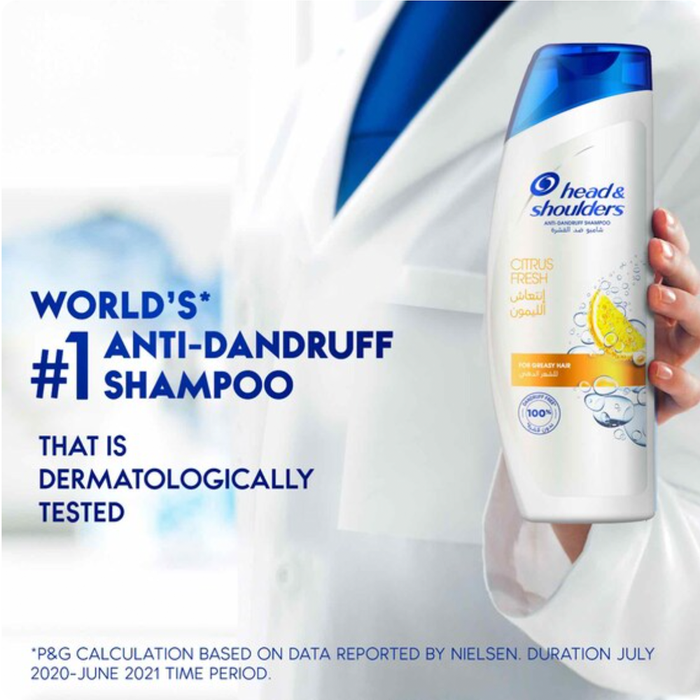 Head & Shoulders Citrus Fresh Anti-Dandruff Shampoo - 200ml, Shampoo