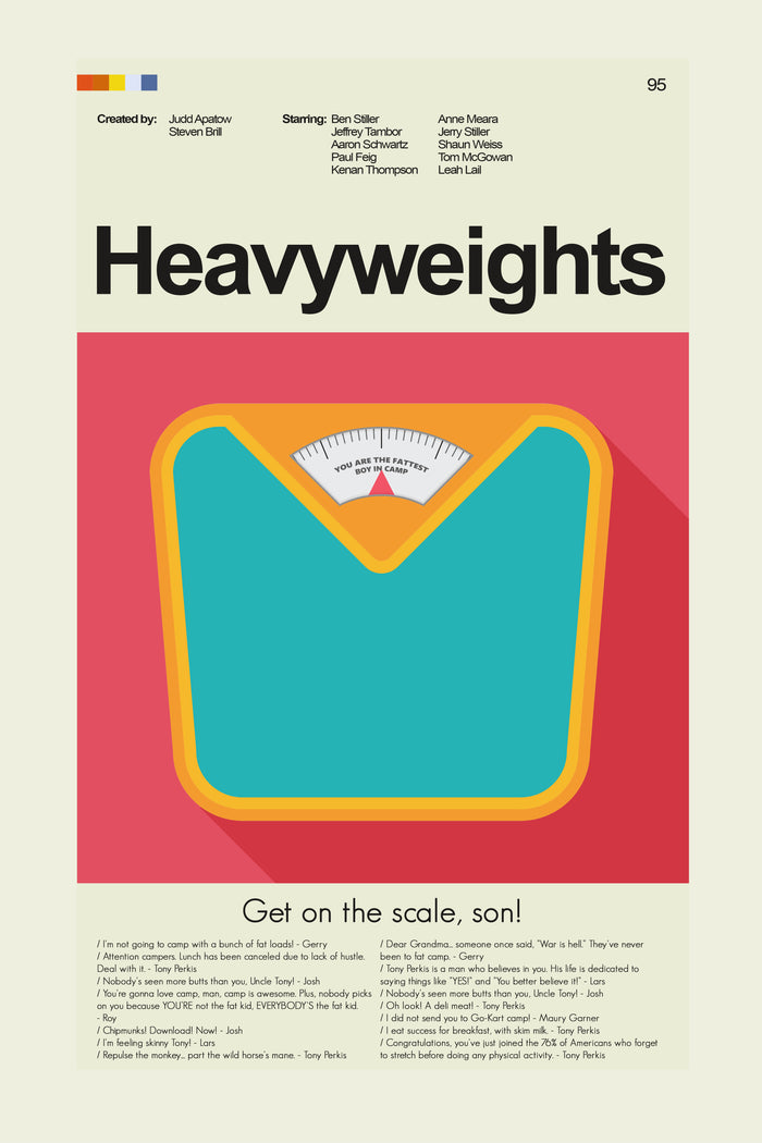Heavyweights Inspired Mid-Century Modern Print | 12"x18" or 18"x24" Print only