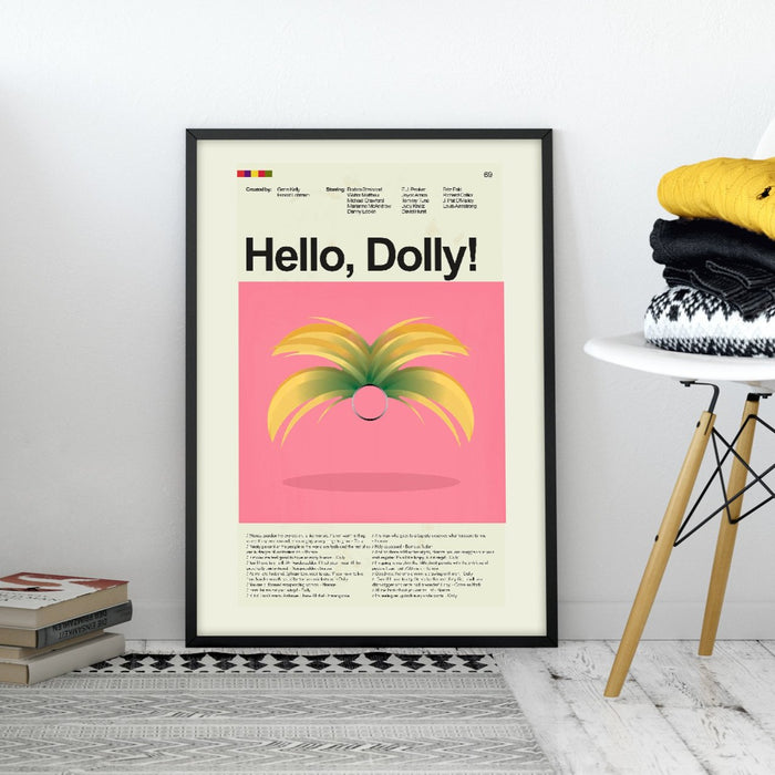 Hello Dolly! Inspired Mid-Century Modern Print | 12"x18" or 18"x24" Print only