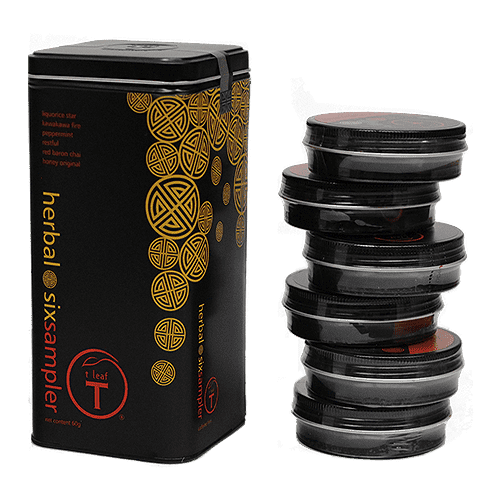 Herbal tea - six sampler front view | tea sampler New Zealand | t leaf T