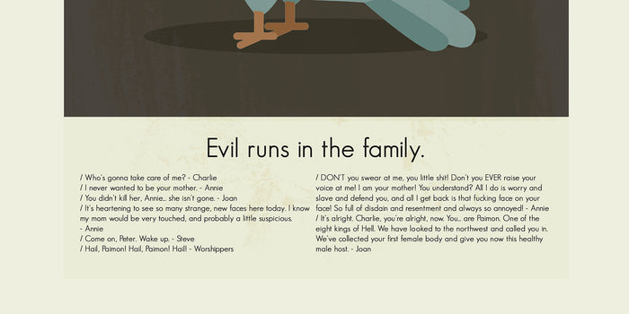 Hereditary Inspired Mid-Century Modern Print | 12"x18" or 18"x24" Print only