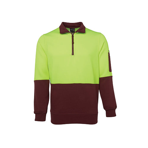 Hi Vis 1/2 Zip Fleecy Sweat | 6HVFH