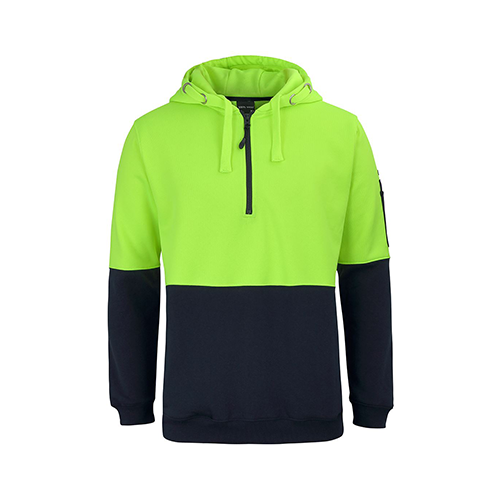 Hi Vis 1/2 Zip Hoodie | 6HVHZ