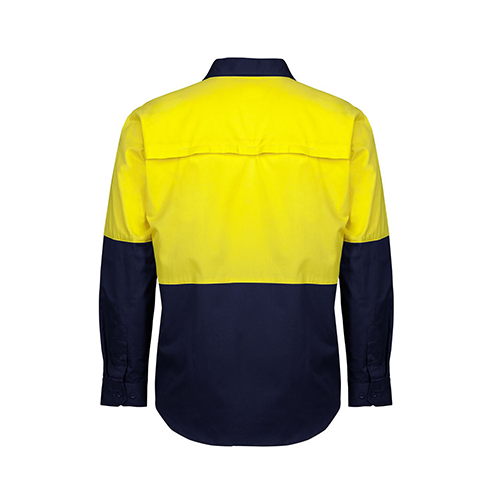 Hi Vis Close Front Long Sleeve 150g Shirt | 6HVCS