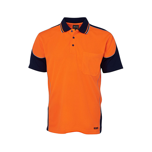 Hi Vis Contrast Piping Polo | 6HCP4