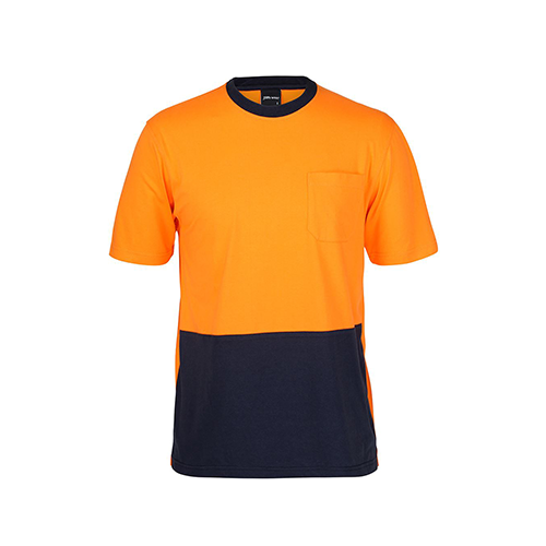 Hi Vis Crew Neck Cotton T-Shirt | 6HVTC