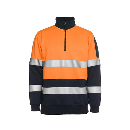 Hi Vis Day & Night 1/2 Zip Fleecy Sweat | 6HZFS