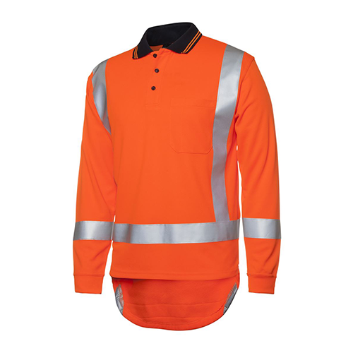 Hi Vis Day & Night Long Sleeve Non Cuff TTMC-W17 Traditional Polo | 6DTLP