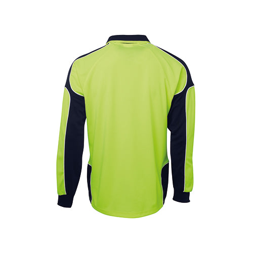 Hi Vis Long Sleeve Arm Panel Polo | 6AP4L
