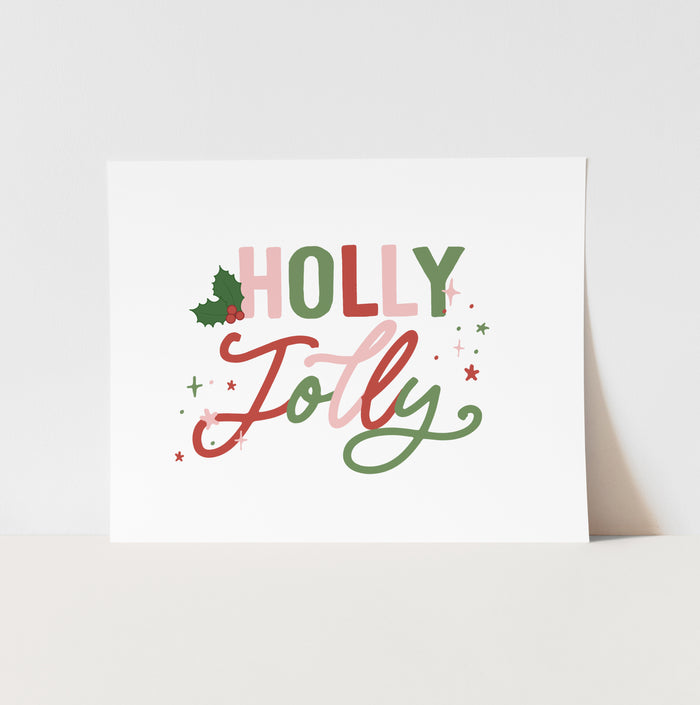 Holly Jolly Art Print