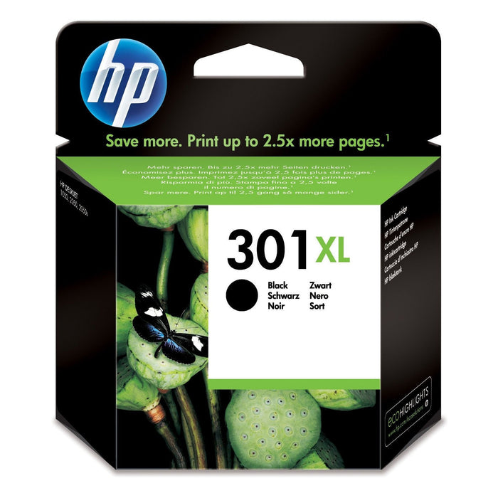 HP 301XL High Yield Black Original Ink Cartridge - CH563EE