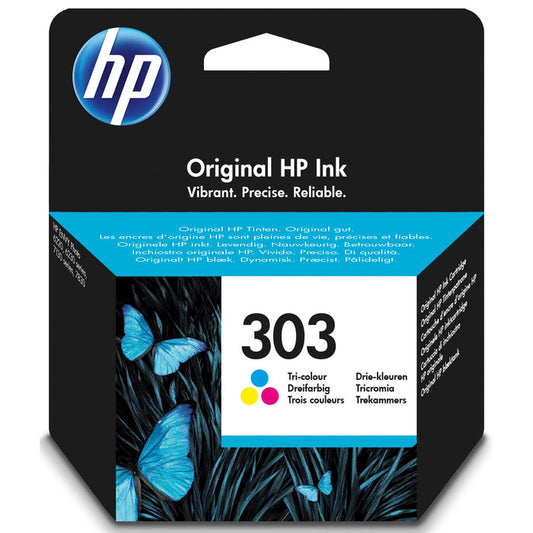 HP 303 Standard Capacity Colour Original Ink Cartridge - T6N01AE