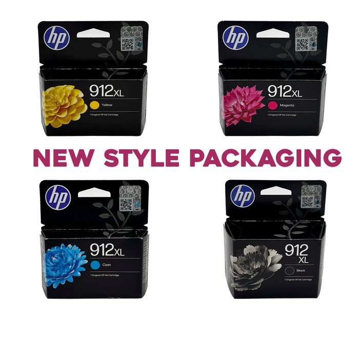 HP 3YP34AE 912XL High Yield Original Ink Cartridge Black/Cyan/Magenta/Yellow Bundle