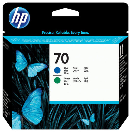 HP 70 Blue and Green Original DesignJet Printhead - C9408A