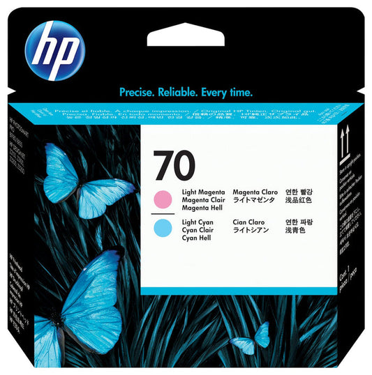 HP 70 Light Cyan and Light Magenta Original DesignJet Printhead - C9405A