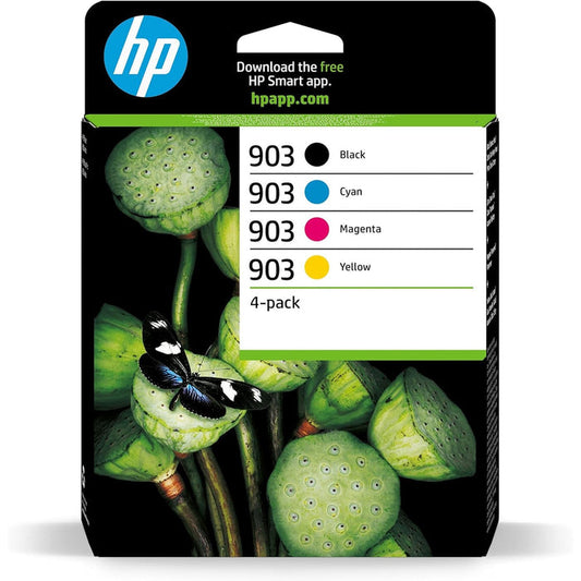 HP 903 4-pack Black/Cyan/Magenta/Yellow Original Ink Cartridges - 6ZC73AE