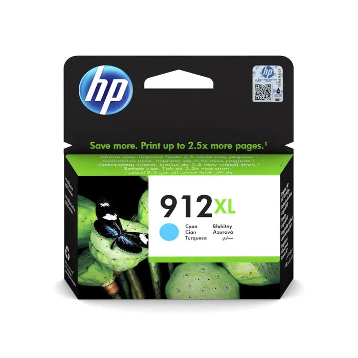 HP 912XL High Yield Cyan Original Ink - 3YL81AE