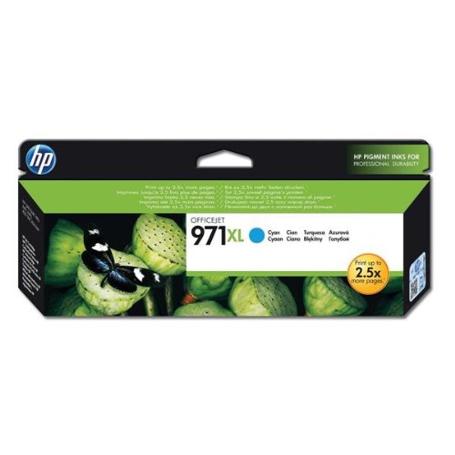 HP 971XL High Yield Cyan Original Ink Cartridge Page Yield 6600 CN626AE