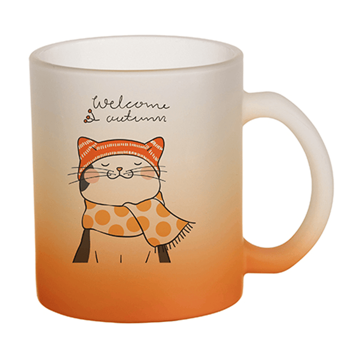 HPN SubliCraft 11 oz. Color Gradient Sublimation Glass Mug - 36 per case - HeatPressNation