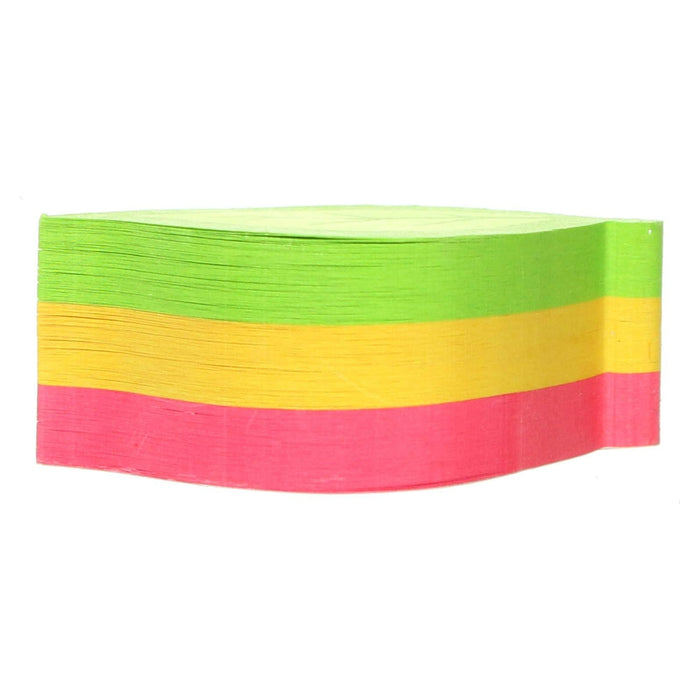 inFO Notes Mini Cube 50 x 50 mm “Leaf”, 225 Sheets – Green/Yellow/Pink