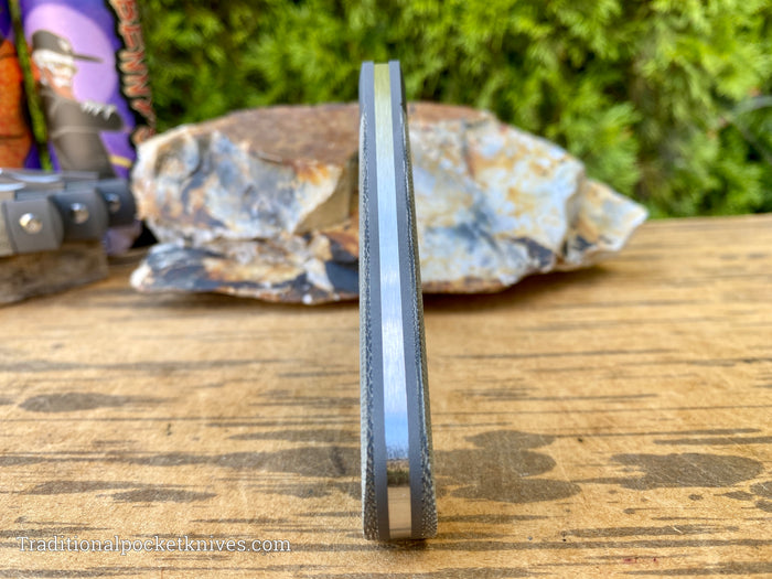 Jack Wolf Knives Benny's Clip OD Green Canvas Micarta