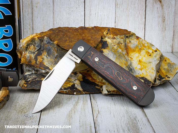 Jack Wolf Knives Big Bro Jack CamoCarbon Sunset Orange