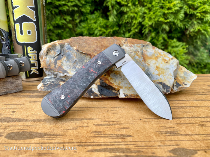 Jack Wolf Knives K9 Jack Fat Carbon Dark Matter Red