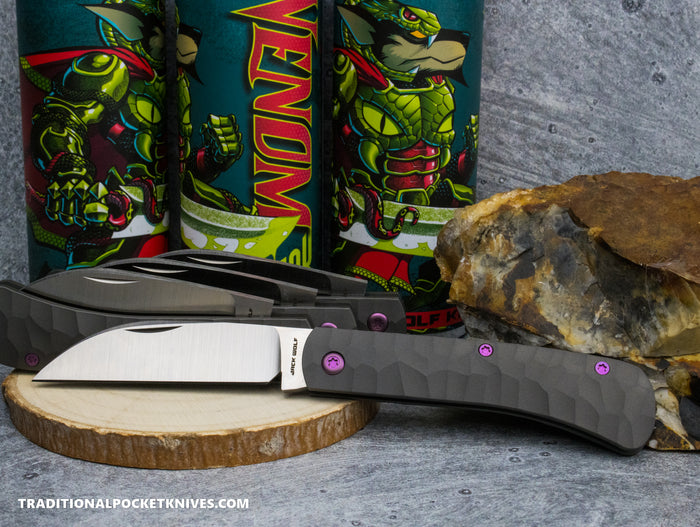 Jack Wolf Knives Venom Jack Titanium Rock Pattern
