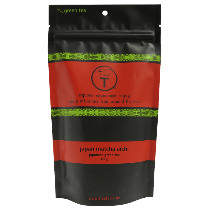 Japan matcha aichi 40g foil pouch front view | loose leaf tea New Zealand | t leaf T