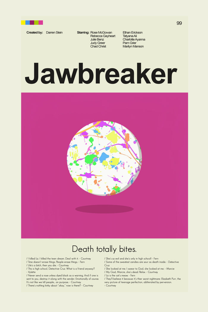 Jawbreaker Inspired Mid-Century Modern Print | 12"x18" or 18"x24" Print only