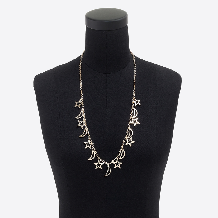 J.crew Stars and Moons Charm Necklace