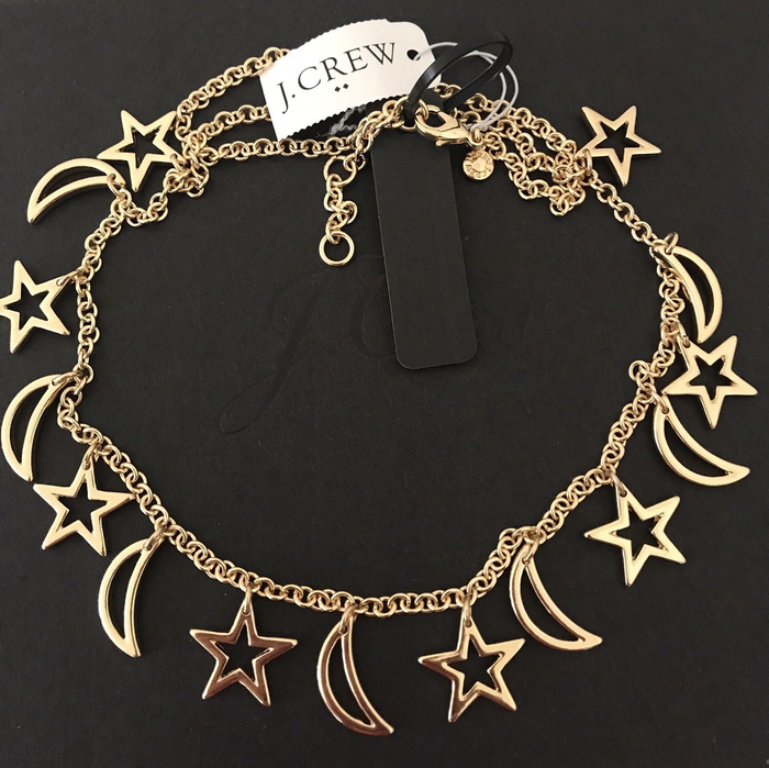 J.crew Stars and Moons Charm Necklace