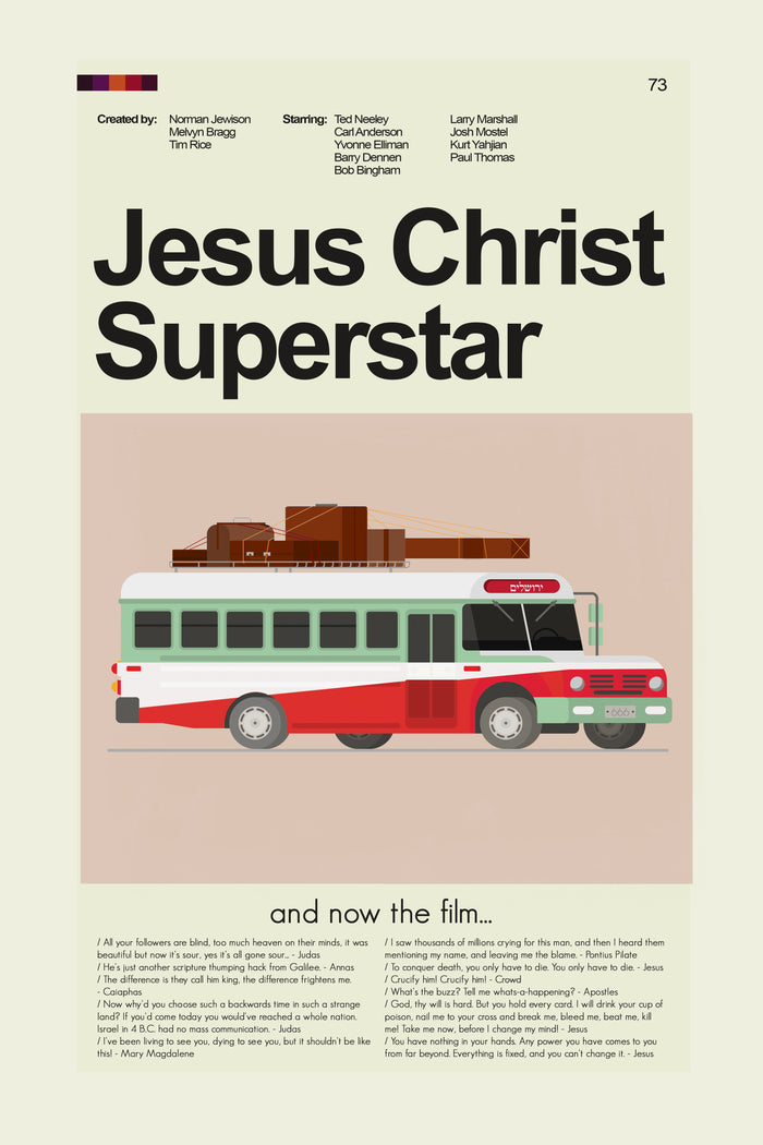 Jesus Christ Superstar - Bus | 12"x18" or 18"x24" Print only