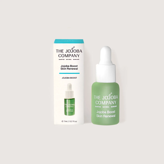 The Jojoba Company skincare product with packaging on a white background