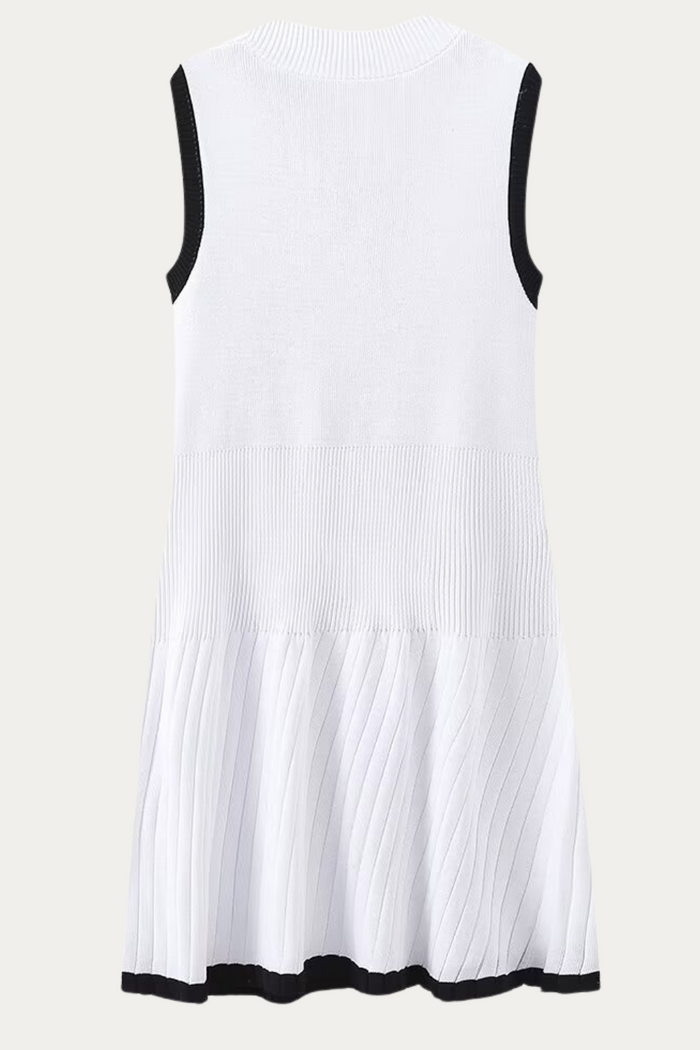 Kerr Sleeveless Rib-knit Midi Dress