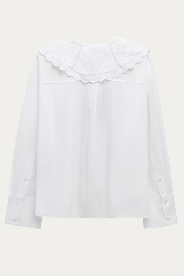 Kerri White Peter Pan Collar Blouse
