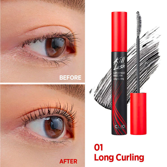 CLIO Kill Lash Superproof Mascara #01 LONG CURLING Nudie Glow Australia