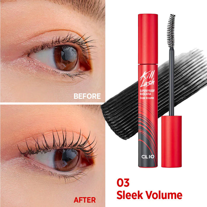 CLIO Kill Lash Superproof Mascara #03 SLEEK VOLUME Nudie Glow Australia