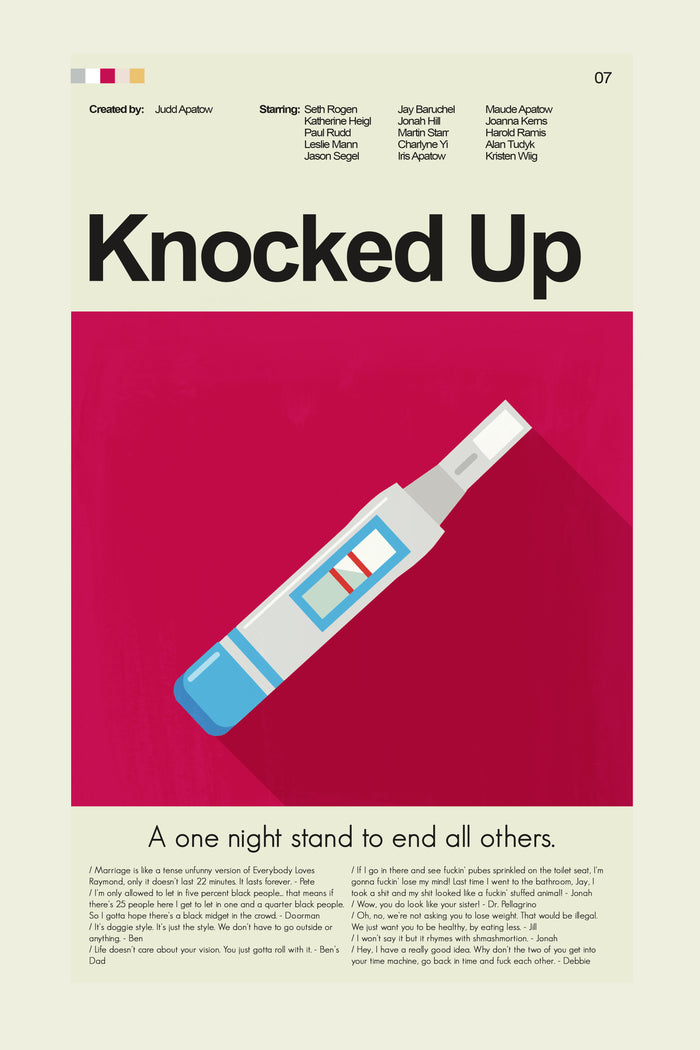 Knocked Up Inspired Mid-Century Modern Print | 12"x18" or 18"x24" Print only