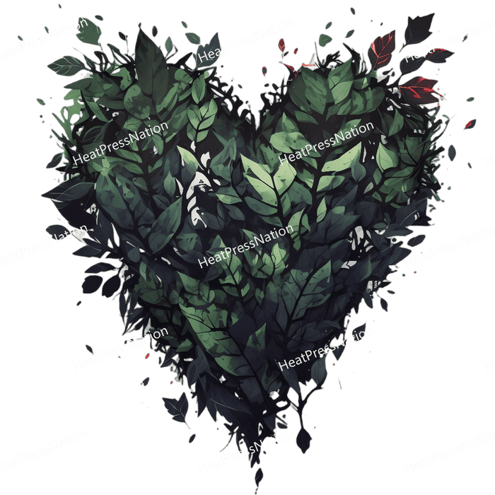 Leaf Heart Design - HeatPressNation
