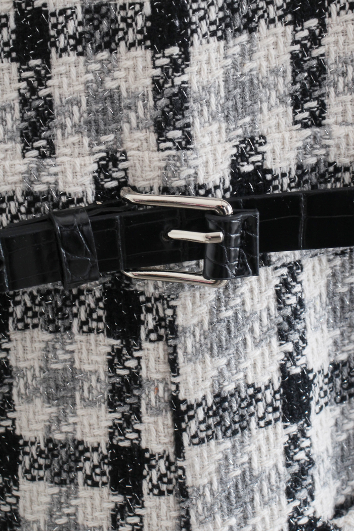 Lennon Jumpsuit Plaid with Belt