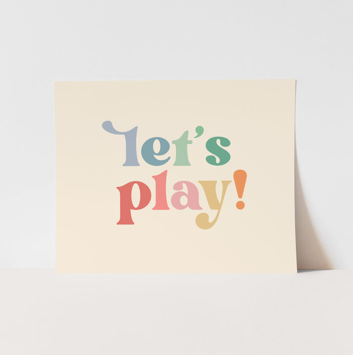 Let's Play Art Print