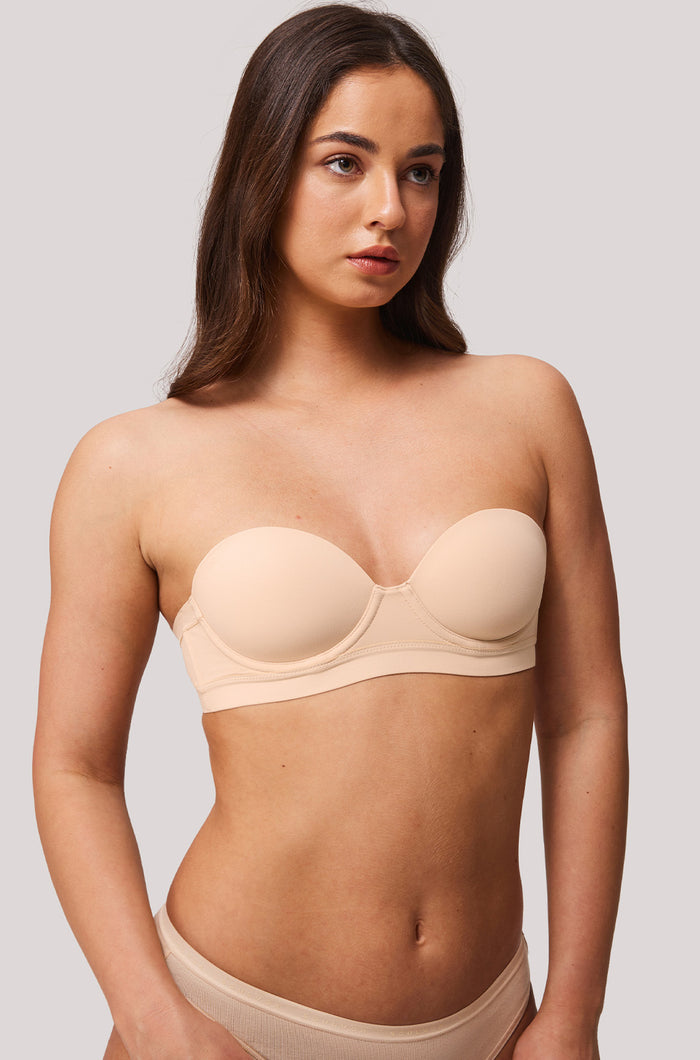 Lightly Lined Strapless Bra for Small Busts